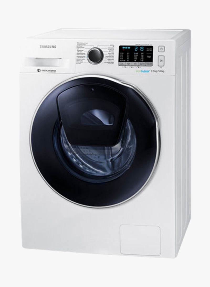 Front Loading Washing Machine 7 Kg WD70K5410OW White/Crystal Blue